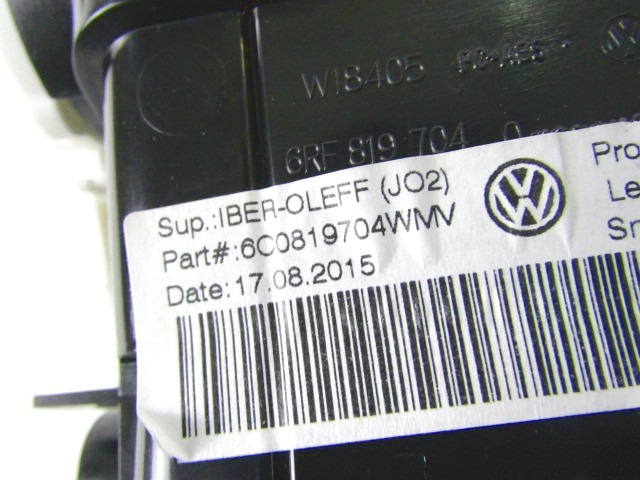 AIR OUTLET OEM N. 6C0819704WMV ORIGINAL PART ESED VOLKSWAGEN POLO (DAL 02/2014) BENZINA 10  YEAR OF CONSTRUCTION 2015