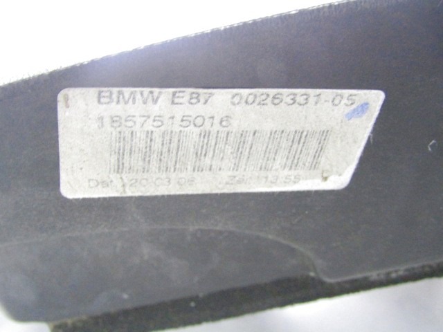 FRONT PANEL OEM N. 51647058593 ORIGINAL PART ESED BMW SERIE 1 BER/COUPE/CABRIO E81/E82/E87/E88 (2003 - 2007) BENZINA 16  YEAR OF CONSTRUCTION 2006