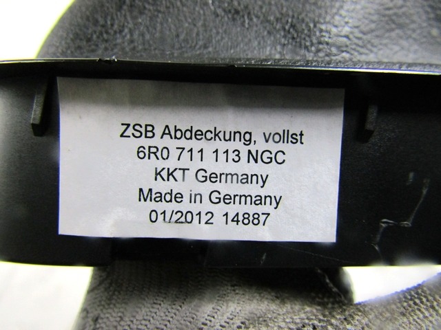 15 GEARSHIFT GAITER OEM N. 6R0711113NGC ORIGINAL PART ESED VOLKSWAGEN POLO (06/2009 - 02/2014) BENZINA 12  YEAR OF CONSTRUCTION 2012