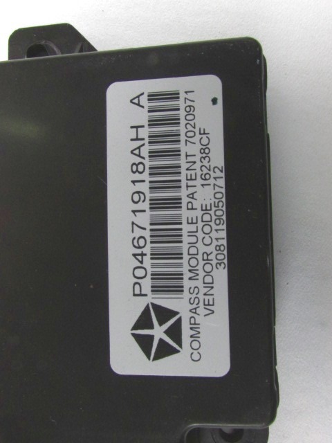 VARIOUS CONTROL UNITS OEM N. 04671918AH ORIGINAL PART ESED JEEP COMPASS (2011 - 2017)DIESEL 22  YEAR OF CONSTRUCTION 2012