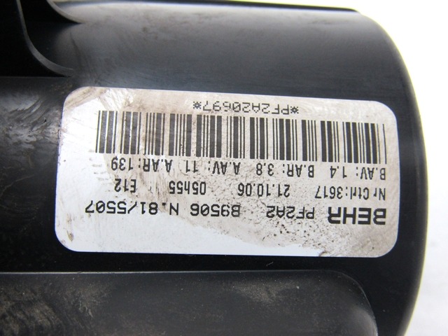 BLOWER UNIT OEM N. 6441S6 ORIGINAL PART ESED PEUGEOT 307 BER/SW/CABRIO (2001 - 2009) DIESEL 16  YEAR OF CONSTRUCTION 2006