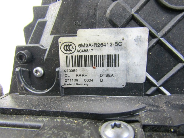 CENTRAL REAR RIGHT DOOR LOCKING OEM N. 6M2A-R26412-BC ORIGINAL PART ESED FORD MONDEO BER/SW (2007 - 8/2010) DIESEL 20  YEAR OF CONSTRUCTION 2009