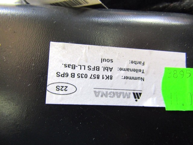 GLOVE BOX OEM N. 8K1857035 ORIGINAL PART ESED AUDI A4 B8 8K2 BER/SW/CABRIO (2007 - 11/2015) DIESEL 20  YEAR OF CONSTRUCTION 2009