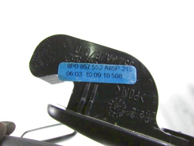 SUN VISORS RIGHT OEM N. 8P0857552 ORIGINAL PART ESED AUDI A3 8P 8PA 8P1 RESTYLING (2008 - 2012)DIESEL 20  YEAR OF CONSTRUCTION 2010