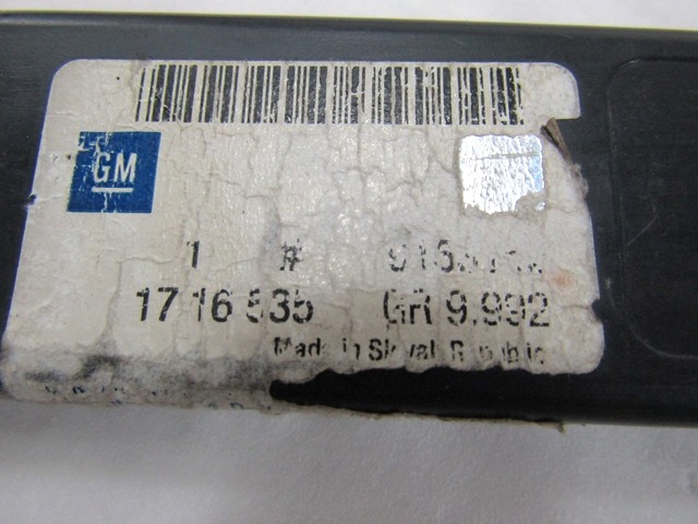 SINGLE TRIANGLE OEM N. 9163152 ORIGINAL PART ESED OPEL ASTRA H L48,L08,L35,L67 5P/3P/SW (2004 - 2007) DIESEL 13  YEAR OF CONSTRUCTION 2007