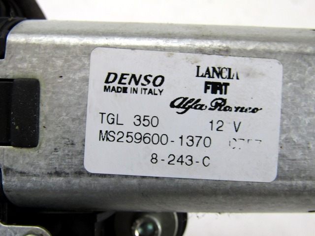REAR WIPER MOTOR OEM N. MS259600-1370 ORIGINAL PART ESED FIAT 500 CINQUECENTO (2007 - 2015) DIESEL 13  YEAR OF CONSTRUCTION 2008