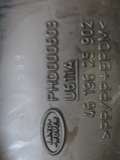 HOSE / TUBE / PIPE AIR  OEM N. PHD000603 ORIGINAL PART ESED LAND ROVER RANGE ROVER SPORT (2005 - 2010) DIESEL 27  YEAR OF CONSTRUCTION 2008