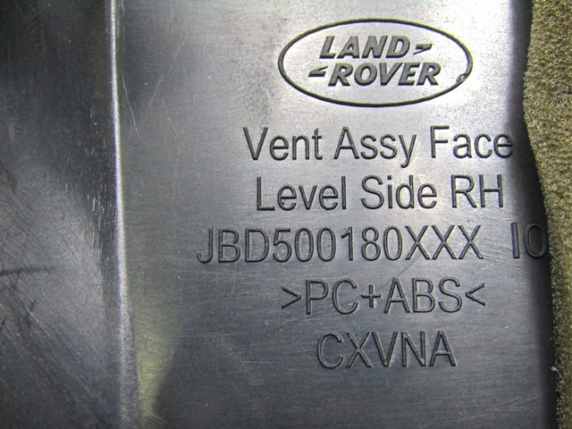 AIR OUTLET OEM N. JDB500180XXX ORIGINAL PART ESED LAND ROVER RANGE ROVER SPORT (2005 - 2010) DIESEL 27  YEAR OF CONSTRUCTION 2008
