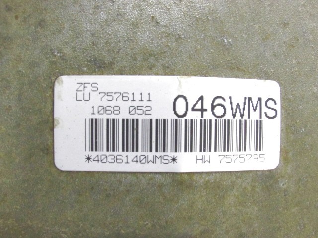 AUTOMATIC TRANSMISSION OEM N. 7576111 ORIGINAL PART ESED BMW SERIE X5 E70 (2006 - 2010) DIESEL 30  YEAR OF CONSTRUCTION 2010