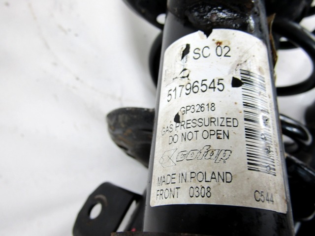 KIT OF 4 FRONT AND REAR SHOCK ABSORBERS OEM N. 18897 KIT 4 AMMORTIZZATORI ANTERIORI E POSTERIORI ORIGINAL PART ESED FIAT GRANDE PUNTO 199 (2005 - 2012) BENZINA/GPL 12  YEAR OF CONSTRUCTION 2008