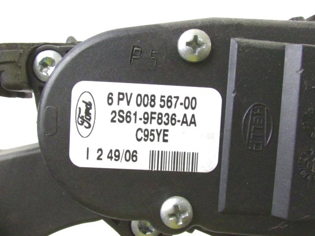 PEDALS & PADS  OEM N. 2S61-9F836-AA ORIGINAL PART ESED FORD FUSION (03/2006 - 2012) BENZINA 14  YEAR OF CONSTRUCTION 2007