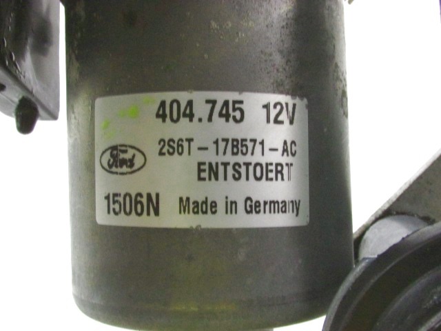 WINDSHIELD WIPER MOTOR OEM N. 2S6T-17B571-AC ORIGINAL PART ESED FORD FUSION (03/2006 - 2012) BENZINA 14  YEAR OF CONSTRUCTION 2007
