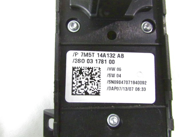 PUSH-BUTTON PANEL FRONT LEFT OEM N. 7M5T-14A132-AB ORIGINAL PART ESED FORD FOCUS BER/SW (2005 - 2008) DIESEL 16  YEAR OF CONSTRUCTION 2007