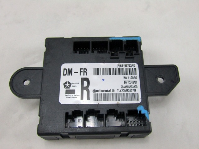 CONTROL OF THE FRONT DOOR OEM N. 68155772AD ORIGINAL PART ESED FIAT FREEMONT (2011 - 2015)DIESEL 20  YEAR OF CONSTRUCTION 2013
