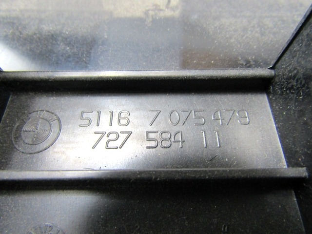 GLOVE BOX OEM N. 51167075479 ORIGINAL PART ESED BMW SERIE 3 BER/SW/COUPE/CABRIO E90/E91/E92/E93 (2005 - 08/2008) DIESEL 20  YEAR OF CONSTRUCTION 2008