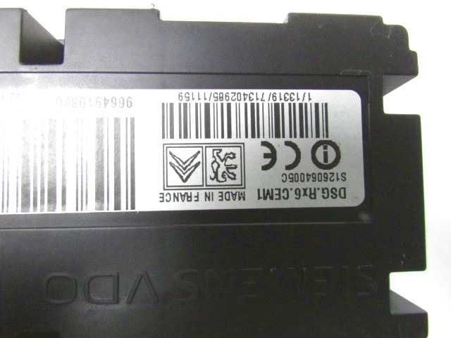 VARIOUS CONTROL UNITS OEM N. 9664919880 ORIGINAL PART ESED CITROEN C5 MK2 /TOURER/CROSS TOURER (2008 - 2017) DIESEL 20  YEAR OF CONSTRUCTION 2011