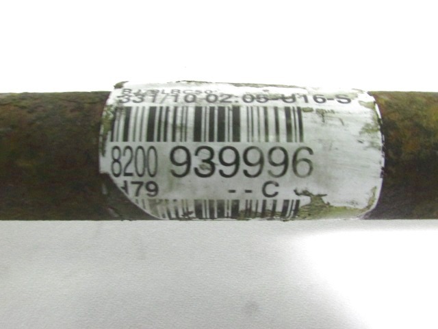 EXCHANGE OUTPUT SHAFT, RIGHT REAR OEM N. 8200939996 ORIGINAL PART ESED DACIA DUSTER (2010 - 2017) BENZINA 16  YEAR OF CONSTRUCTION 2011