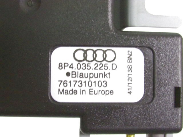 AMPLIFICATORE / CENTRALINA ANTENNA OEM N. 8P4035225D ORIGINAL PART ESED AUDI A3 8P 8PA 8P1 RESTYLING (2008 - 2012)BENZINA 16  YEAR OF CONSTRUCTION 2012