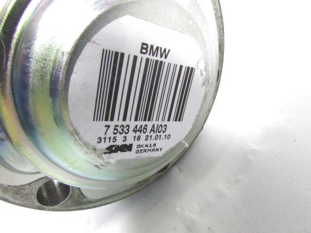 EXCHANGE OUTPUT SHAFT, RIGHT REAR OEM N. 7533446 ORIGINAL PART ESED BMW SERIE 1 BER/COUPE/CABRIO E81/E82/E87/E88 LCI RESTYLING (2007 - 2013) DIESEL 20  YEAR OF CONSTRUCTION 2010