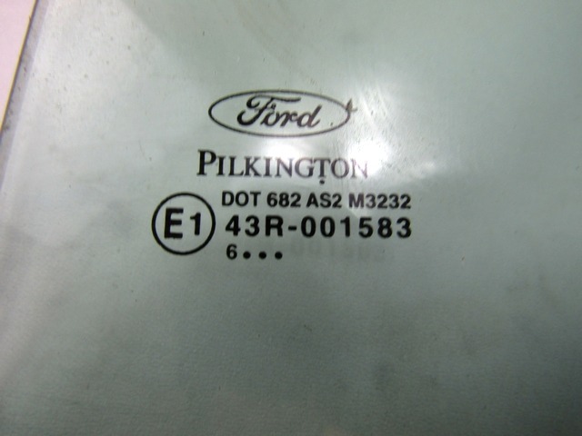 DOOR WINDOW, TINTED GLASS, REAR LEFT OEM N. 1214359 ORIGINAL PART ESED FORD FUSION (03/2006 - 2012) DIESEL 14  YEAR OF CONSTRUCTION 2007