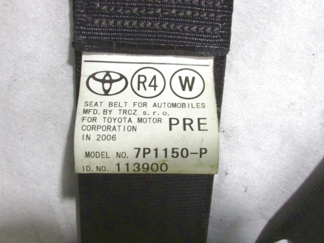 KIT COMPLETE AIRBAG OEM N. 19245 KIT AIRBAG COMPLETO ORIGINAL PART ESED TOYOTA COROLLA VERSO (2004 - 2009) DIESEL 22  YEAR OF CONSTRUCTION 2006