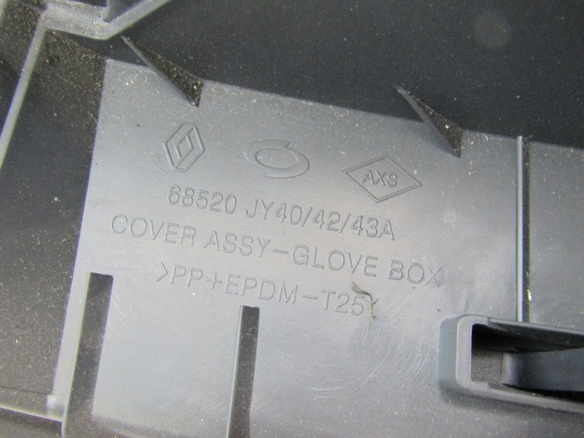 GLOVE BOX OEM N. 68520JY40A ORIGINAL PART ESED RENAULT KOLEOS MK1 (2008 - 2011) DIESEL 20  YEAR OF CONSTRUCTION 2011