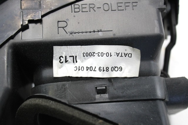 AIR OUTLET OEM N. 6Q0819704 ORIGINAL PART ESED VOLKSWAGEN POLO (10/2001 - 2005) DIESEL 14  YEAR OF CONSTRUCTION 2003