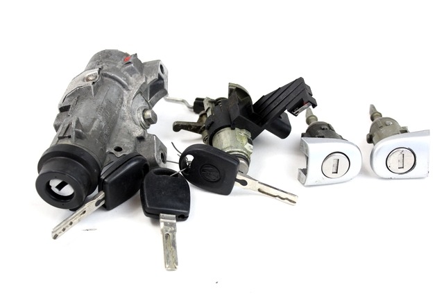 IGNITION LOCK KIT AND LOCKS OEM N. 16279 KIT BLOCCO ACCENSIONE E SERRATURE ORIGINAL PART ESED VOLKSWAGEN POLO (10/2001 - 2005) DIESEL 14  YEAR OF CONSTRUCTION 2003