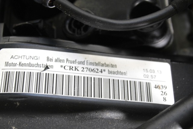 COMPLETE ENGINES . OEM N. CRK ORIGINAL PART ESED AUDI A3 8V 8V1 8VK 8VS 8VM 8V7 8VE 3P/5P/CABRIO (DAL 2012)DIESEL 16  YEAR OF CONSTRUCTION 2015