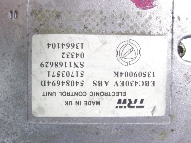 HYDRO UNIT DXC OEM N. 51703571 ORIGINAL PART ESED LANCIA Y YPSILON 843 (2003-2006) BENZINA 12  YEAR OF CONSTRUCTION 2005