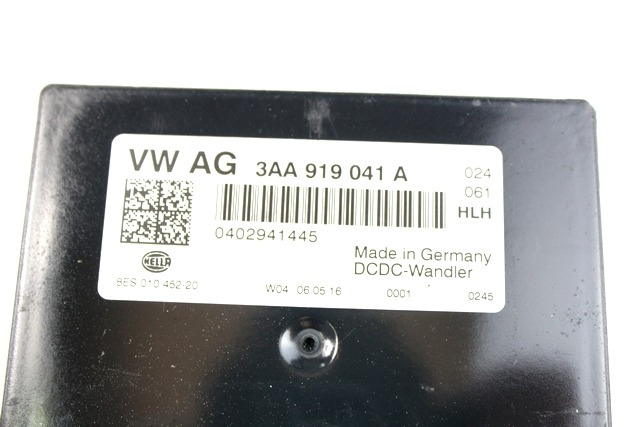 VARIOUS CONTROL UNITS OEM N. 3AA919041A ORIGINAL PART ESED VOLKSWAGEN MULTIVAN MK4 (DAL 2015)DIESEL 20  YEAR OF CONSTRUCTION 2016