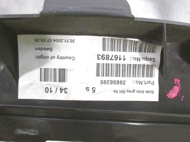 TRUNK TRIM OEM N. 39898395 ORIGINAL PART ESED VOLVO XC90 (2002 - 2014)DIESEL 24  YEAR OF CONSTRUCTION 2005