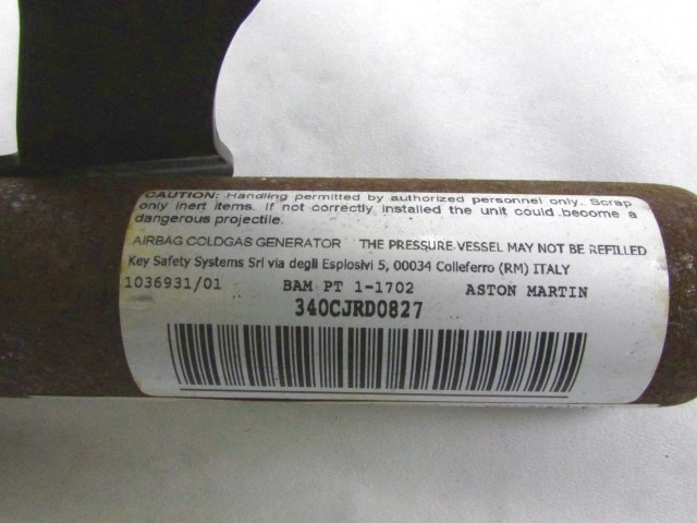 HEAD AIRBAG, RIGHT OEM N. CD33-A14K158-AE ORIGINAL PART ESED ASTON MARTIN VANQUISH AM310 (2012 - 2014)BENZINA 60  YEAR OF CONSTRUCTION 2013