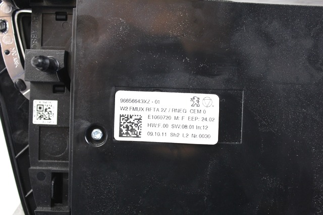 AIR CONDITIONING CONTROL UNIT / AUTOMATIC CLIMATE CONTROL OEM N. 96656643XZ ORIGINAL PART ESED PEUGEOT 508 BER/SW (2010 -2018)DIESEL 22  YEAR OF CONSTRUCTION 2012