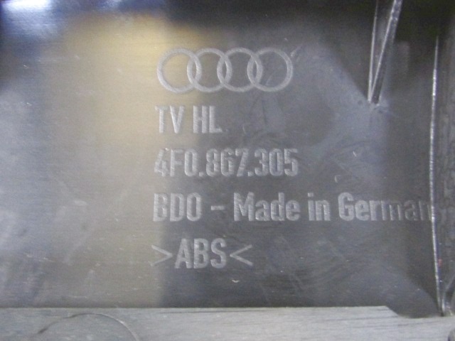 LEATHER BACK PANEL OEM N. 4F0867305 ORIGINAL PART ESED AUDI A6 C6 4F2 4FH 4F5 RESTYLING BER/SW/ALLROAD (10/2008 - 2011) DIESEL 30  YEAR OF CONSTRUCTION 2011