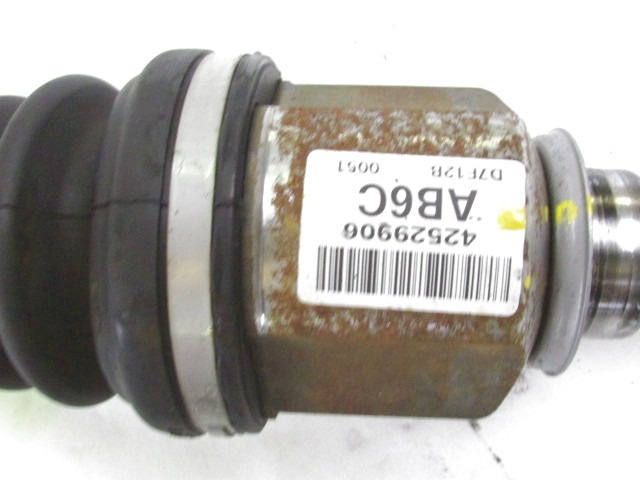 EXCHANGE OUTPUT SHAFT, RIGHT FRONT OEM N. 42529906 ORIGINAL PART ESED OPEL KARL (DAL 2015)BENZINA/GPL 10  YEAR OF CONSTRUCTION 2017