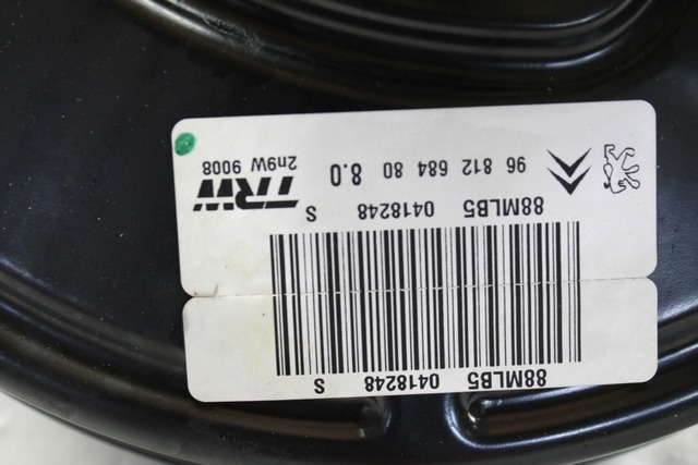 POWER BRAKE UNIT DEPRESSION OEM N. 9681268480 ORIGINAL PART ESED CITROEN BERLINGO MK2 (2008 -2018) DIESEL 16  YEAR OF CONSTRUCTION 2010