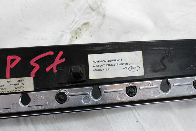 MOUNTING PARTS, DOOR TRIM PANEL OEM N. 4F0867419A ORIGINAL PART ESED AUDI A6 C6 4F2 4FH 4F5 BER/SW/ALLROAD (07/2004 - 10/2008) DIESEL 27  YEAR OF CONSTRUCTION 2005