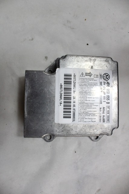 KIT COMPLETE AIRBAG OEM N. 18415 KIT AIRBAG COMPLETO ORIGINAL PART ESED AUDI A6 C6 4F2 4FH 4F5 BER/SW/ALLROAD (07/2004 - 10/2008) DIESEL 27  YEAR OF CONSTRUCTION 2005