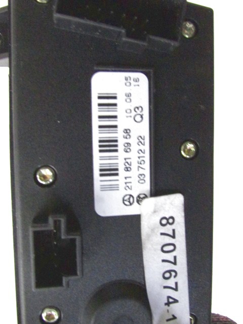 VARIOUS SWITCHES OEM N. 2118216958 ORIGINAL PART ESED MERCEDES CLASSE E W211 BER/SW (03/2002 - 05/2006) DIESEL 22  YEAR OF CONSTRUCTION 2005