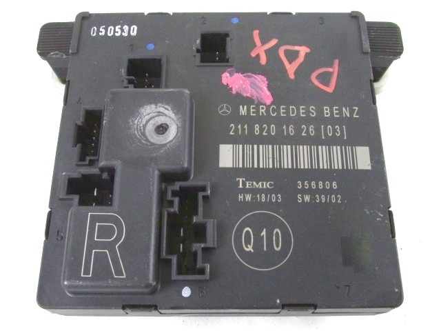 CONTROL OF THE FRONT DOOR OEM N. 2118201626 ORIGINAL PART ESED MERCEDES CLASSE E W211 BER/SW (03/2002 - 05/2006) DIESEL 22  YEAR OF CONSTRUCTION 2005