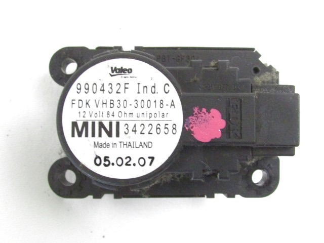 SET SMALL PARTS F AIR COND.ADJUST.LEVER OEM N. 3422658 ORIGINAL PART ESED MINI COOPER / ONE R56 (2007 - 2013) BENZINA 14  YEAR OF CONSTRUCTION 2007