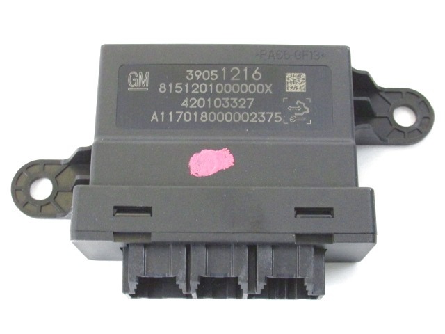 CONTROL UNIT PDC OEM N. 39051216 ORIGINAL PART ESED OPEL ASTRA K 5P/3P/SW (DAL 2015)DIESEL 16  YEAR OF CONSTRUCTION 2017