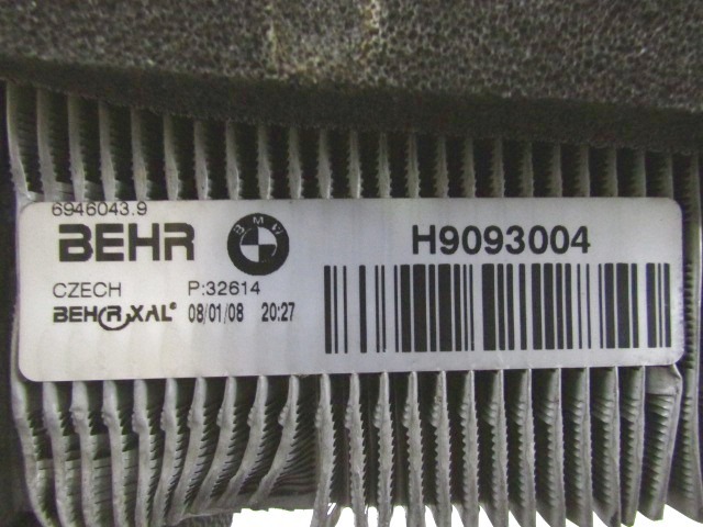 EVAPORATOR OEM N. 6946043 ORIGINAL PART ESED BMW SERIE 6 E63 COUPE (2003 - 2010)DIESEL 30  YEAR OF CONSTRUCTION 2008
