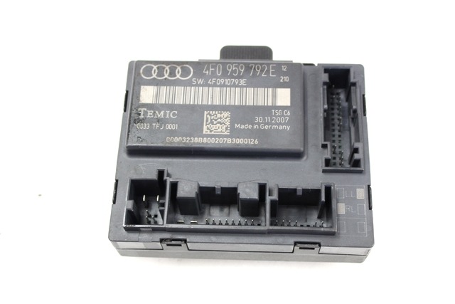 CONTROL OF THE FRONT DOOR OEM N. 4F0959792E ORIGINAL PART ESED AUDI A6 C6 4F2 4FH 4F5 BER/SW/ALLROAD (07/2004 - 10/2008) DIESEL 27  YEAR OF CONSTRUCTION 2008