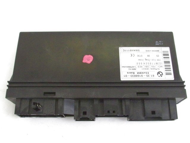 BODY COMPUTER / REM  OEM N. 61359168833 ORIGINAL PART ESED BMW SERIE 6 E63 COUPE (2003 - 2010)DIESEL 30  YEAR OF CONSTRUCTION 2008