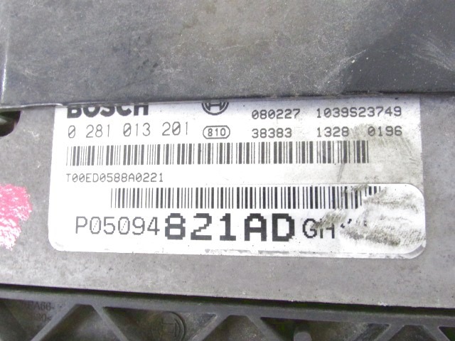 KIT ACCENSIONE AVVIAMENTO OEM N. 05094821AD ORIGINAL PART ESED DODGE JOURNEY (2008 - 2011) DIESEL 20  YEAR OF CONSTRUCTION 2008