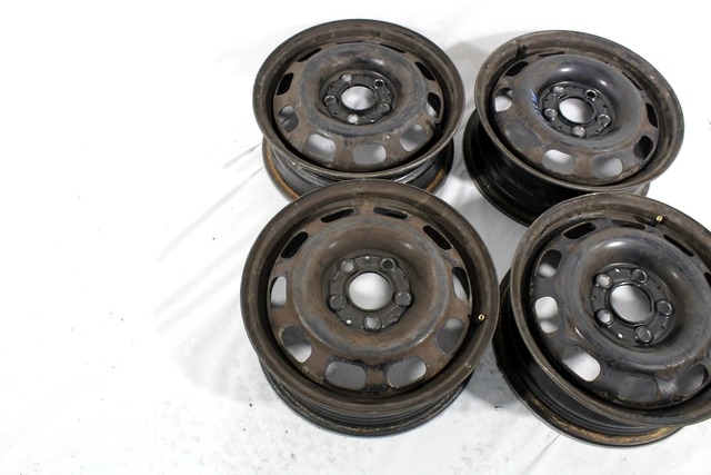 RIM SET 15'' OEM N. 1684000702 ORIGINAL PART ESED MERCEDES CLASSE A W168 5P V168 3P 168.031 168.131 (1997 - 2000) DIESEL 17  YEAR OF CONSTRUCTION 1999