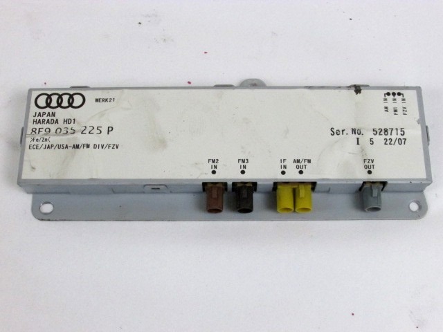 AMPLIFICATORE / CENTRALINA ANTENNA OEM N. 8F9035225P ORIGINAL PART ESED AUDI A4 8EC 8ED 8HE B7 BER/SW/CABRIO (2004 - 2007) DIESEL 20  YEAR OF CONSTRUCTION 2007