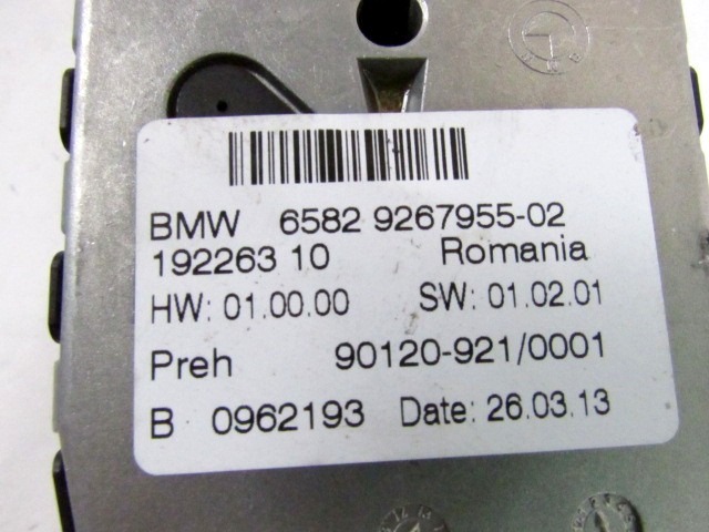RADIO / PAD CONTROL OEM N. (D)65829267955 ORIGINAL PART ESED BMW SERIE 1 BER/COUPE F20/F21 (2011 - 2015) DIESEL 20  YEAR OF CONSTRUCTION 2013